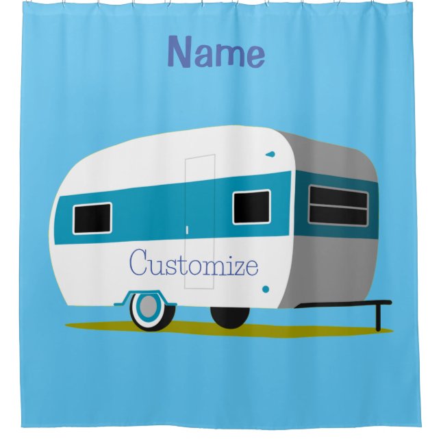 Rideaux De Douche Caravan Camper RV Thunder_Cove (Devant)