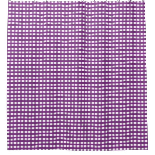 Rideaux De Douche Carrés violets (Devant)