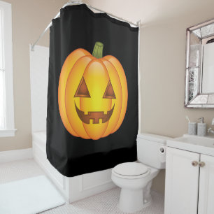 Rideaux De Douche Carton mignon Halloween Jack O’Lantern Citrouille