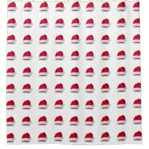RIDEAUX DE DOUCHE "CASQUETTE DE PÈRE NOËL** ENFANTS OU ADULTES
