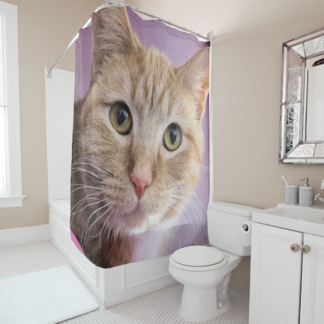 Rideaux De Douche Cat (En situation)