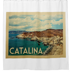 Rideaux De Douche Catalina California Vintage voyage