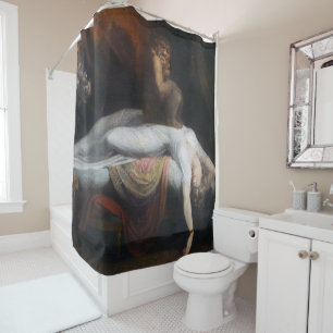 Rideaux De Douche Cauchemar par Henry Fuseli Gothic Macabre Dark Art