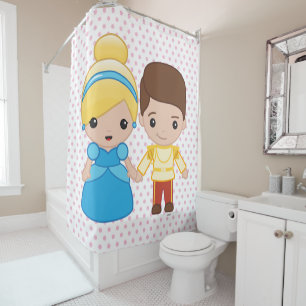 Rideaux De Douche Cendrillon et le prince charmant Emoji