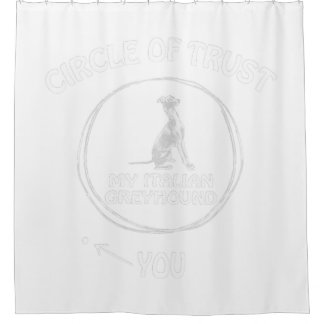 Rideaux De Douche Cercle De Confiance Mon Chien Italien Greyhound Dr
