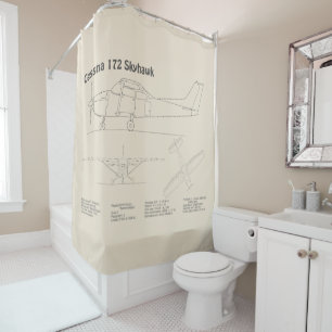 Rideaux De Douche Cessna 172 Skyhawk - Plan directeur de l'avion SD