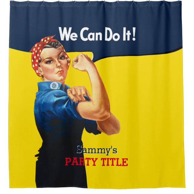 Rideaux De Douche C'est votre Rosie Party personnalisée Personnalise (Devant)