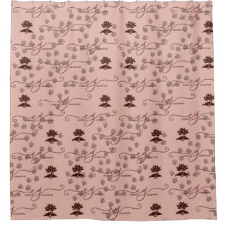 Rideaux De Douche CG-Lotus Dragon Prints