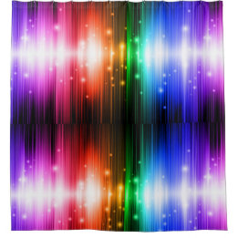 Rideaux De Douche chakra, couleurs arc-en-ciel, étincelles, parties 