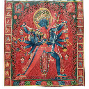 Rideaux De Douche Chakrasamvara Et Consort Vajravarahi
