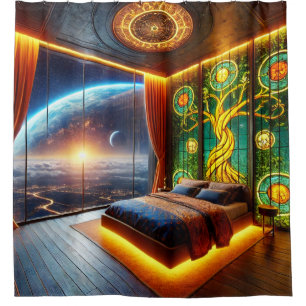 Rideaux De Douche Chambre dans l'espace