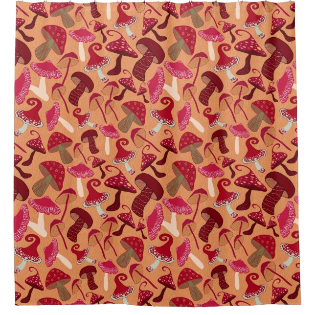 Rideaux De Douche Champignons mignons (Devant)