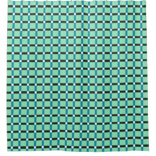 Rideaux De Douche Charbon Blanc Turquoise Vert bleu Aqua Turquoise
