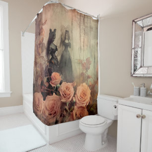 Rideaux De Douche Chariot Halloween vintage (10)