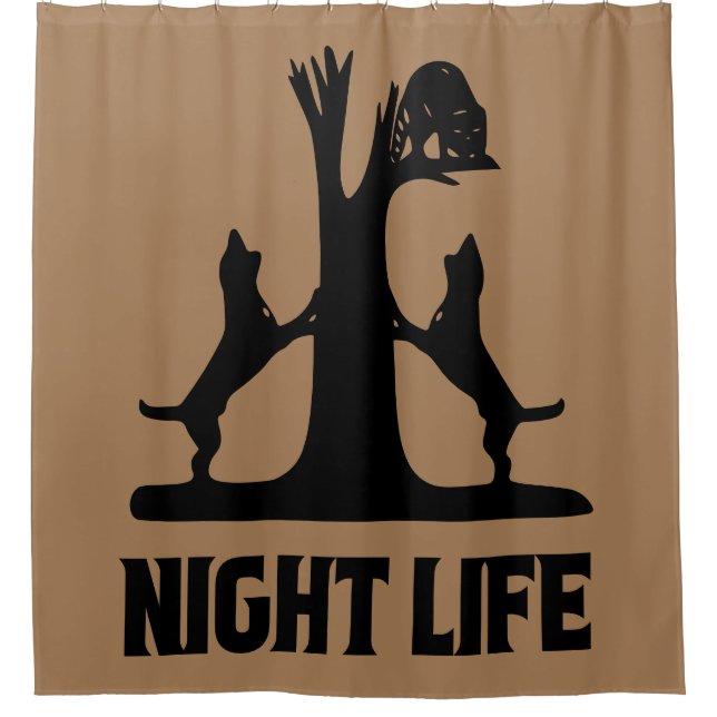 Rideaux De Douche Chasse au linge de nuit  (Devant)