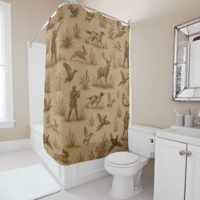Rideaux De Douche Chasse, chasseur, Chasse  (En situation)