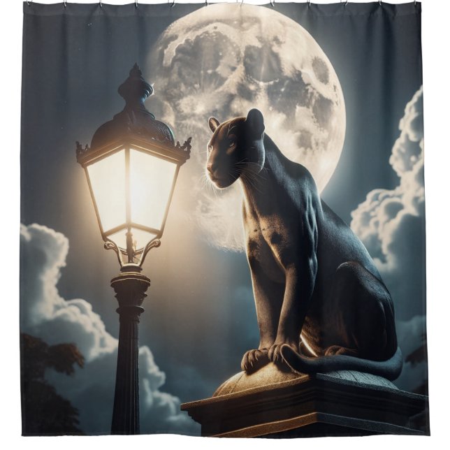 Rideaux De Douche Chat noir (Devant)