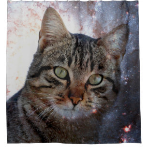 Rideaux De Douche Chat spatial