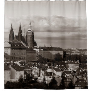 Rideaux De Douche Château de Prague avec Cathédrale Saint Vitus en t