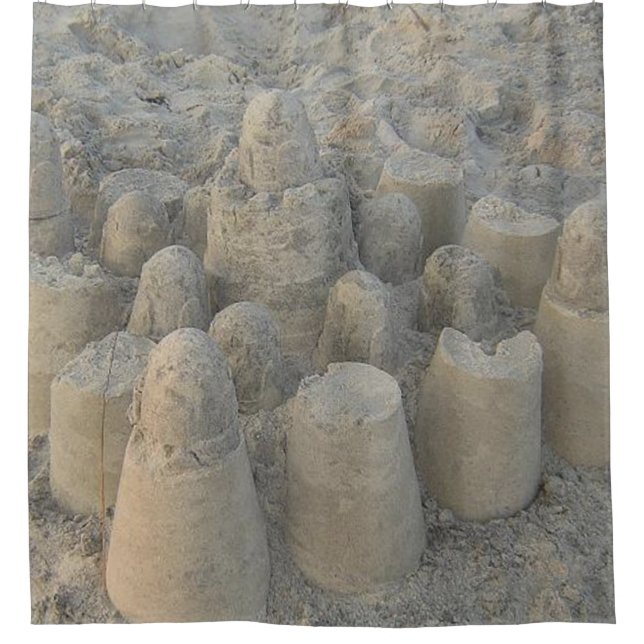 Rideaux De Douche château de sable (Devant)