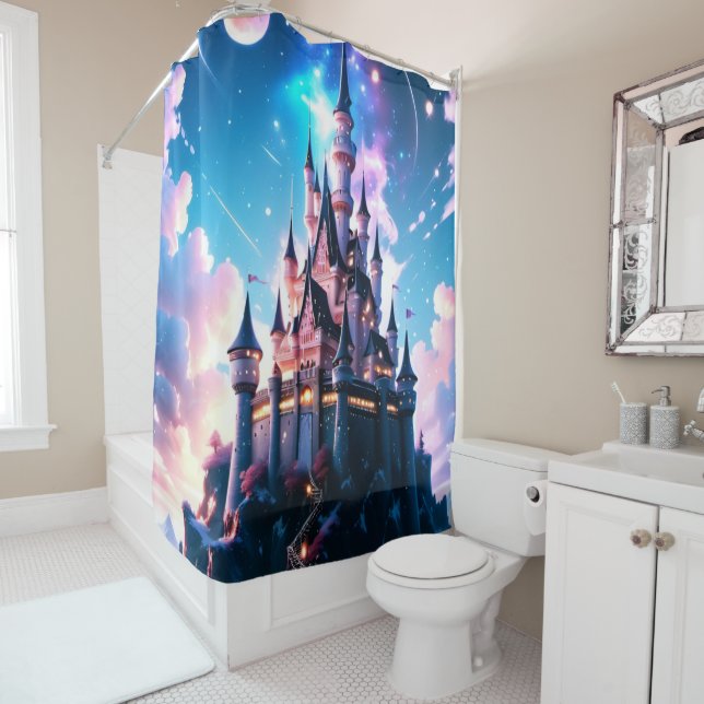 Rideaux De Douche Château d'Imaginaire (En situation)