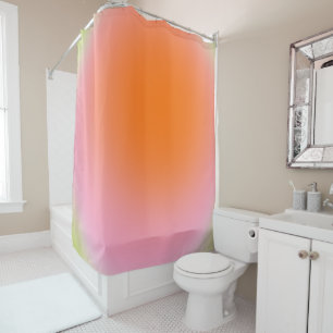 Rideaux De Douche Chaux Gradient Coloré Vert rose orange
