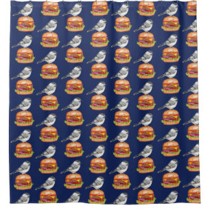Rideaux De Douche Cheeseburger Bird Chickadee Tahoe