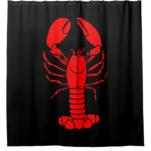 Rideaux De Douche Chef & homard Cartoon homster Lovers Cadeau