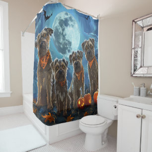 Rideaux De Douche Chesapeake Bay Terrier Halloween Éffrayant
