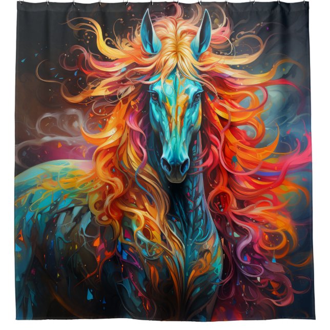 Rideaux De Douche Cheval d'art (Devant)