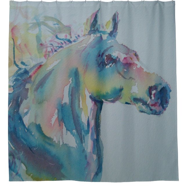 Rideaux De Douche Cheval de plusieurs couleurs (Devant)