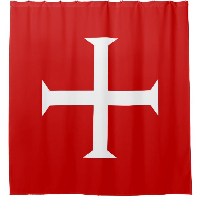 Rideaux De Douche chevaliers templar croix-rouge malta teutonic hôpi (Devant)