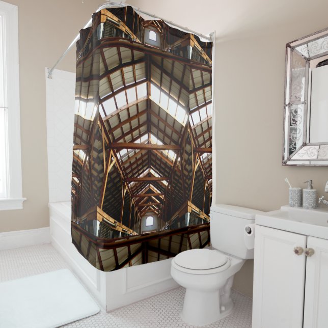 Rideaux De Douche Chevron (En situation)