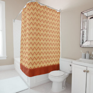 Rideaux De Douche Chevron Toscan
