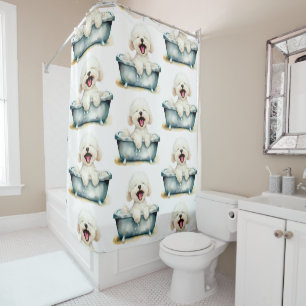 Rideaux De Douche Chien de Bichon Frise