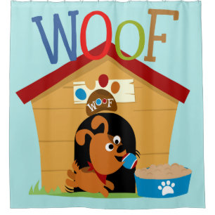 Rideaux De Douche Chien de laine d'animaux dans Chien de niche Chien