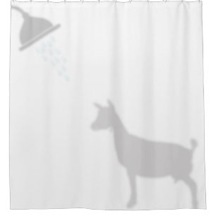 Rideaux De Douche Chien Laitier Nain Nigérian Silhouette Shadow Budd