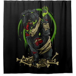Rideaux De Douche Chien Zombie
