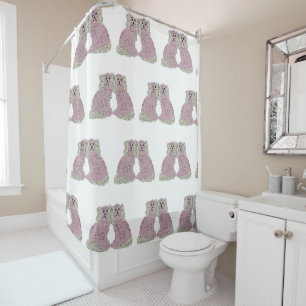 Rideaux De Douche Chiens de Magnolia Staffordshire Roses