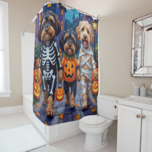 Rideaux De Douche Chiens Havanais Costumes d'Halloween en Trick ou e