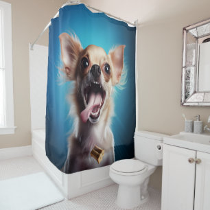 Rideaux De Douche Chihuahua Action de traitement