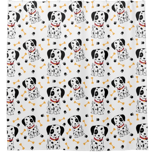 Rideaux De Douche Chiots dalmate (Devant)