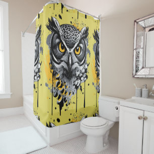 Rideaux De Douche Chouette - Chouette Chouette - Chouette