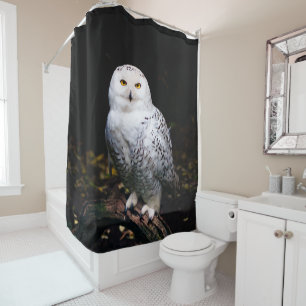 Rideaux De Douche Chouette hivernale majestueuse