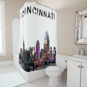 Rideaux De Douche Cincinnati, Ohio, graffiti