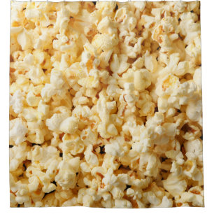 Rideaux De Douche Cinéma Popcorn Arrière - plan complet.