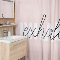 Citation moderne Pastel Pink Inhale Exhale