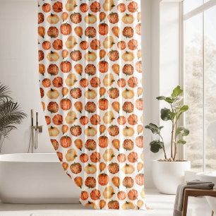 Rideaux De Douche Citrouille de la saison d'automne Motif