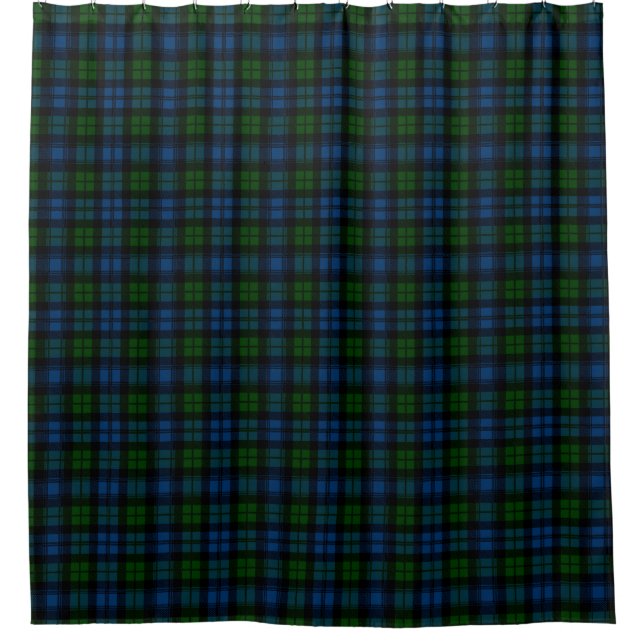 Rideaux De Douche Clan écossais Campbell Militaire Tartan Plaid (Devant)