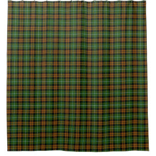 Rideaux De Douche Clan Ramsay Scottish Classic Orange Chasse Tartan
